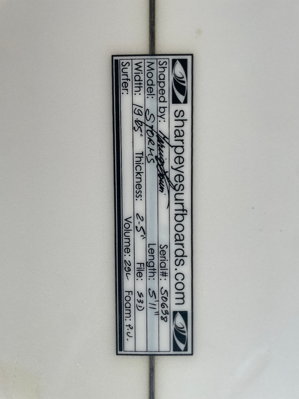 5'11" SharpEye Storms