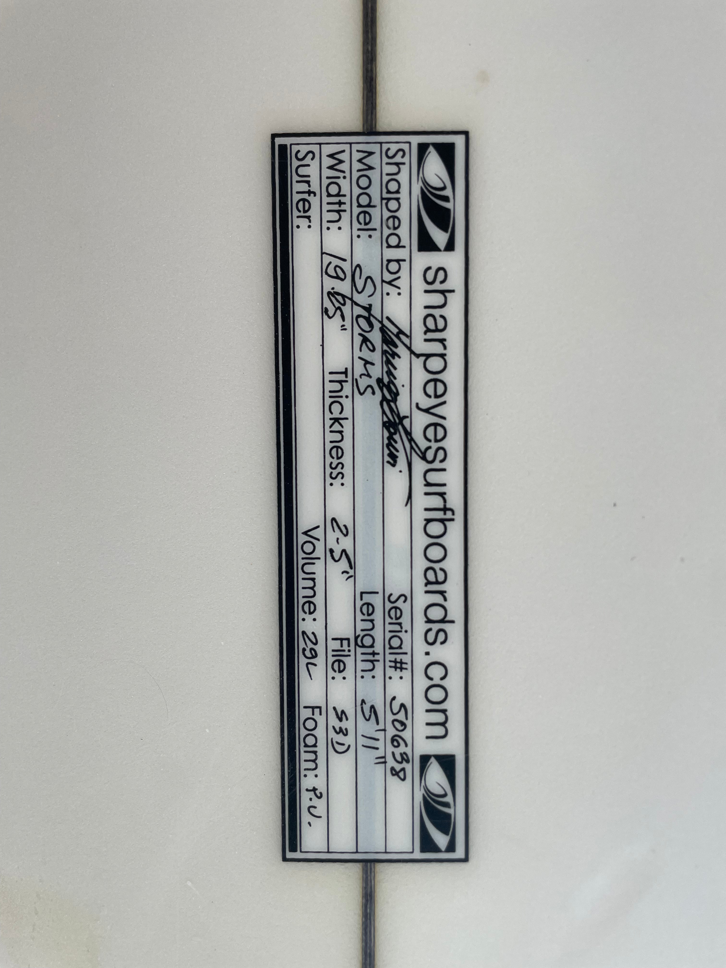 5’11” SharpEye Storms