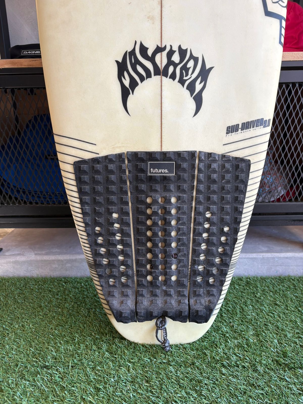 Placebo mayhem AIRQUEST 5’10” 5'10 Lost Surfboards Mayhem – Usedsurfmex